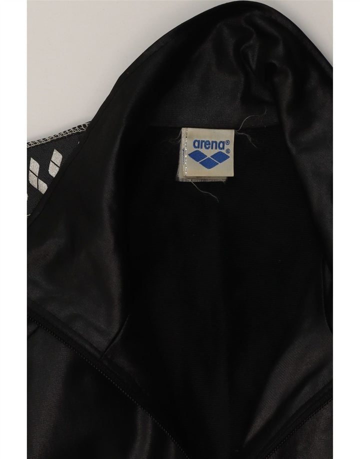 Giacca da ginnastica grafica da uomo Arena XL nera in poliestere