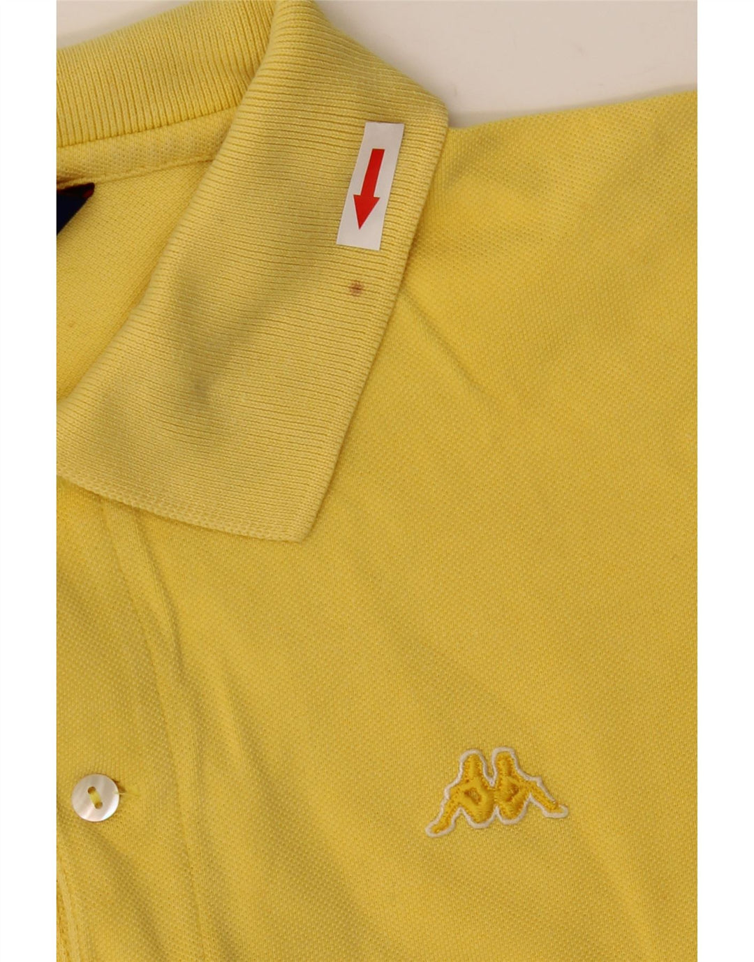 Polo Kappa Uomo Large in Cotone Giallo