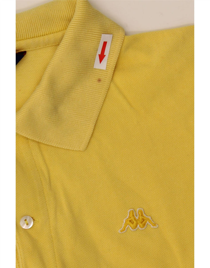 Polo Kappa Uomo Large in Cotone Giallo