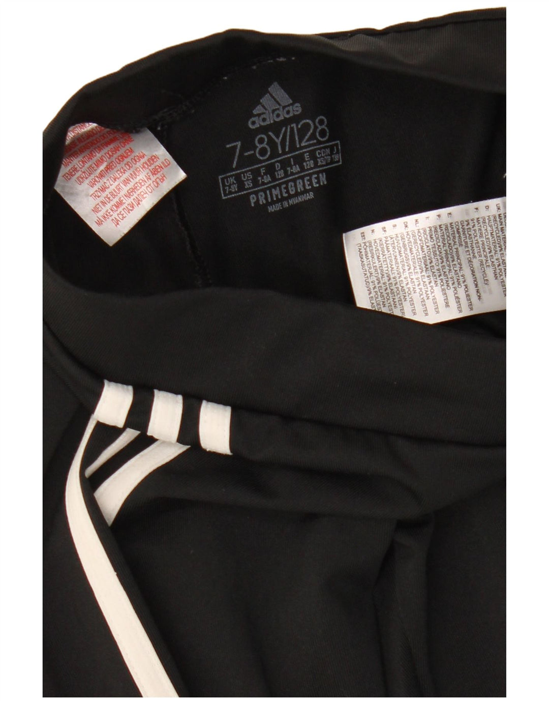 Leggings Adidas Aeroready per ragazze 7-8 anni in poliestere nero
