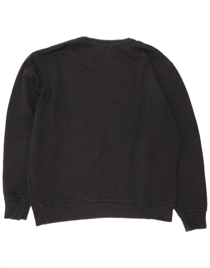Felpa da uomo Champion Maglione grande in cotone nero