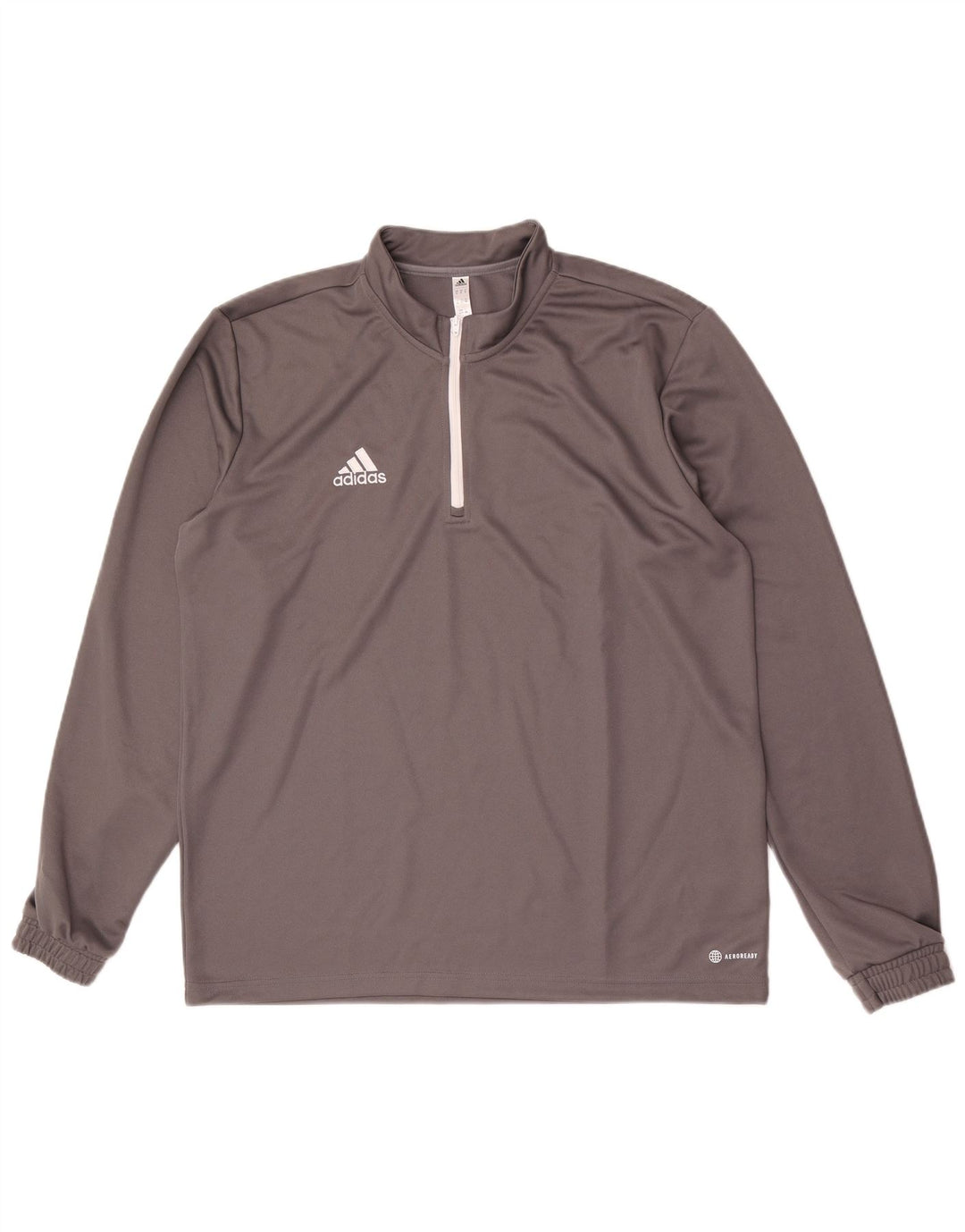 Adidas Uomo Aeroready Zip Neck Pullover Tuta Top XL Grigio Poliestere