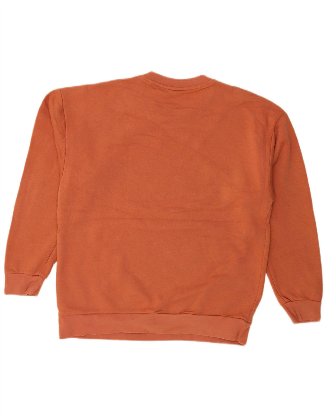 Felpa oversize con grafica da donna Adidas UK 10 Small Orange Cotton