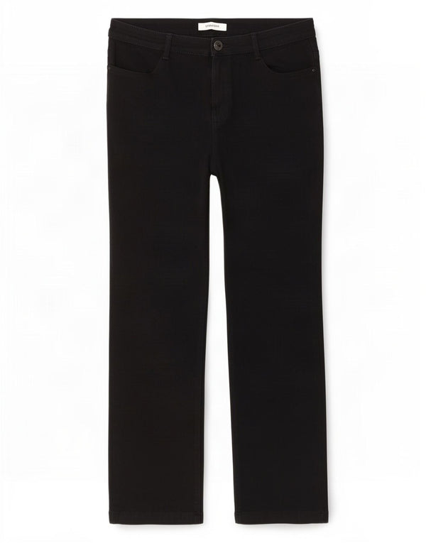 Jeans dritti da donna Marks & Spencer UK 12 medio W30 L30 cotone nero