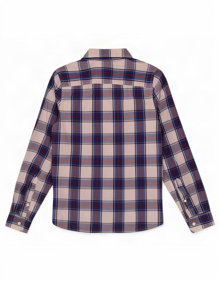 Camicia Hollister da uomo in cotone a quadri blu medio