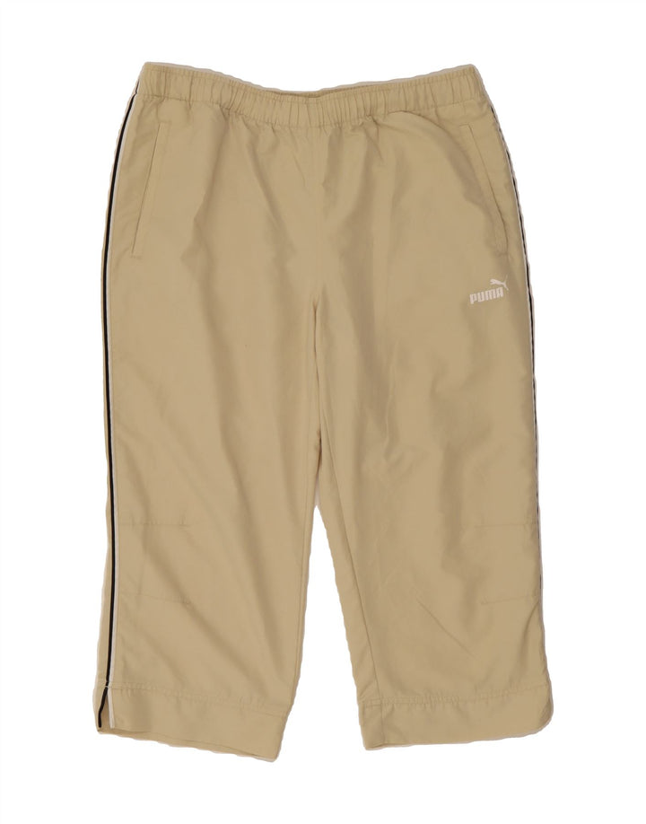 PUMA Womens Capri Tracksuit Trousers UK 14 Medium  Beige Vintage Puma and Second-Hand Puma from Messina Hembry 