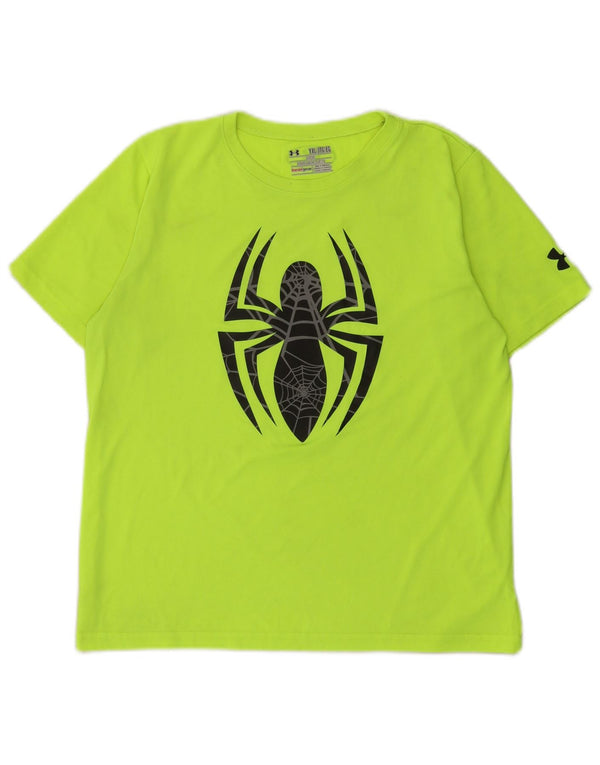Maglietta grafica Under Armour per ragazzi Heat Gear 13-14 anni XL Verde