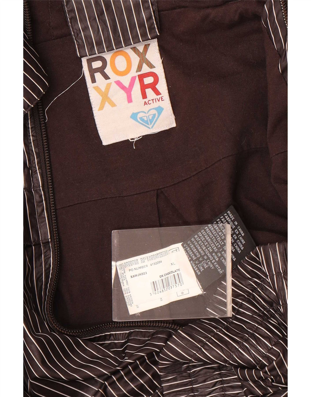 Giacca da ginnastica con cappuccio da donna Roxy UK 18 XL Poliestere gessato grigio