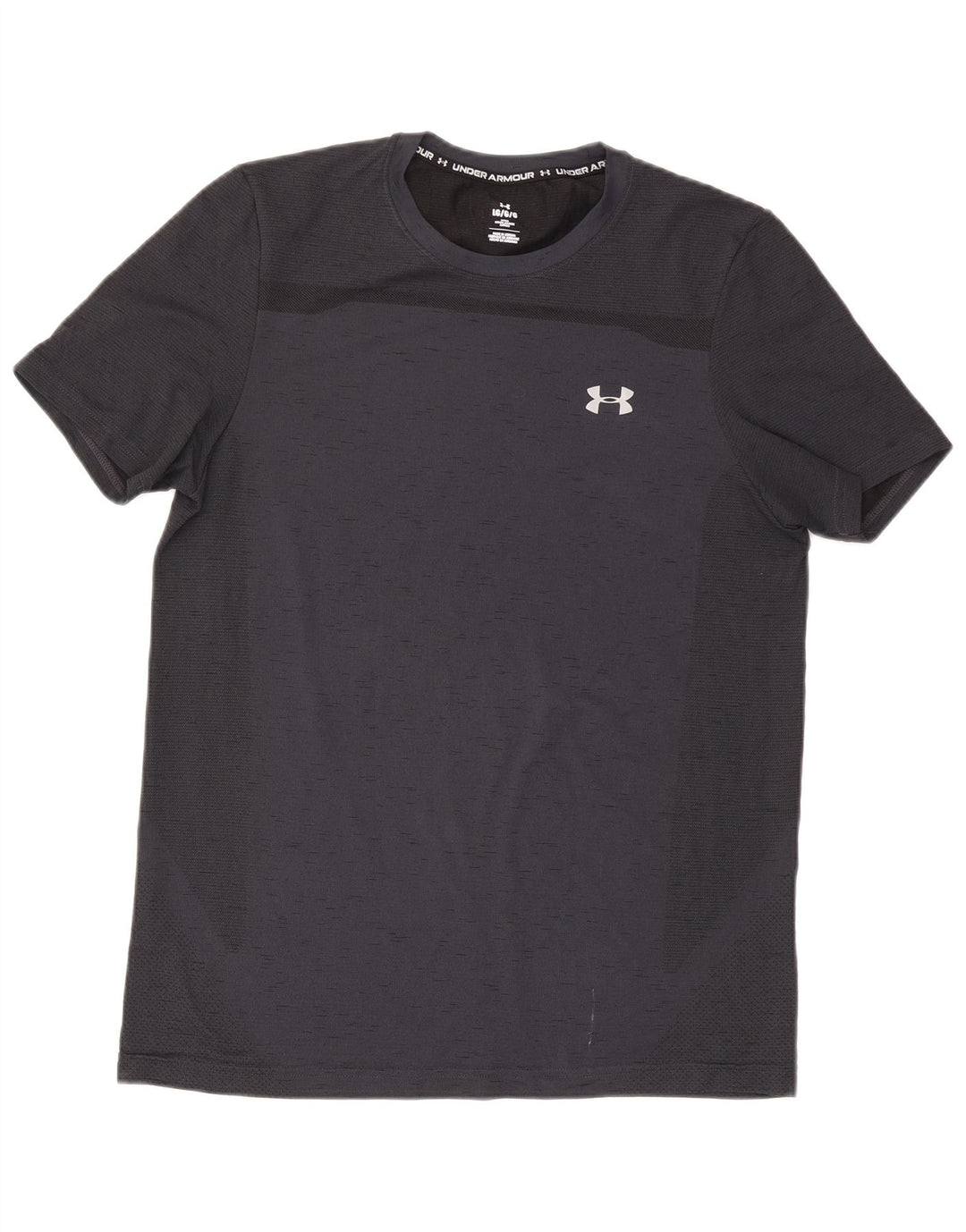 T-shirt aderente da uomo Under Armour Top grande grigio chiazzato