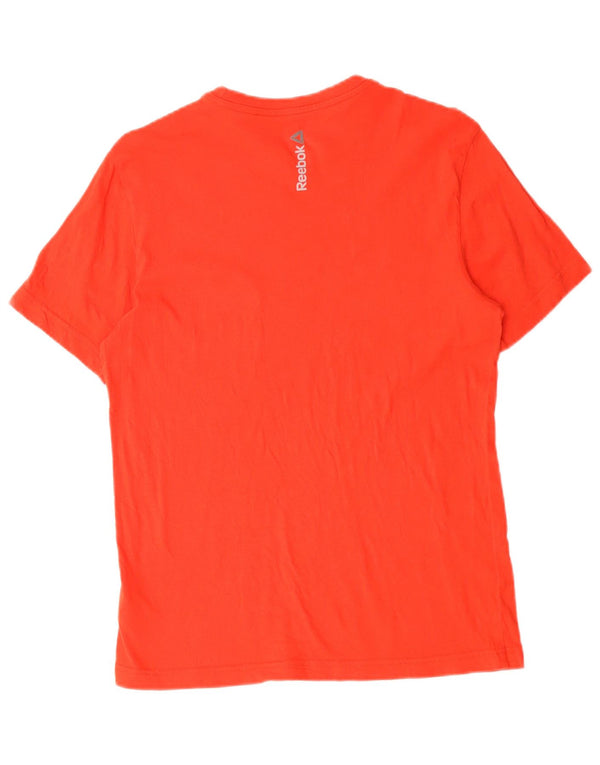 T-shirt grafica da uomo Reebok Top Small in cotone rosso