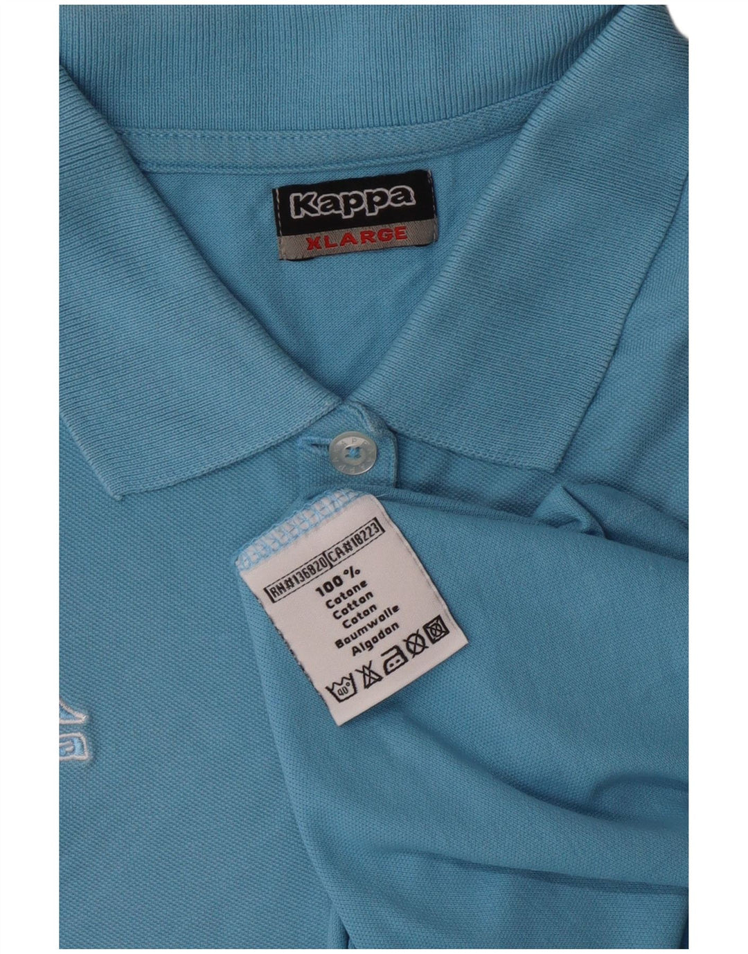 Polo da donna KAPPA UK 18 XL cotone blu