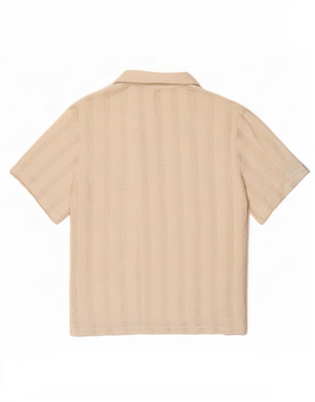 Maglia Zara da uomo a maniche corte in maglia di poliestere a righe bianche grandi