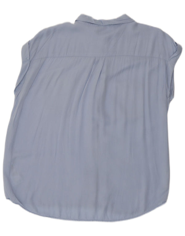 Camicetta senza maniche da donna Oasis UK 14 Large Blu Viscosa