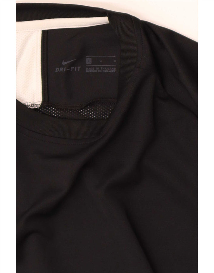 T-shirt Nike Dri Fit da uomo, grande, color block nero