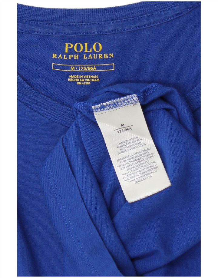 T-shirt da uomo Polo Ralph Lauren Top in cotone blu medio