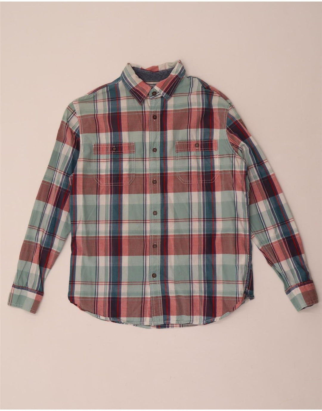 Camicia da uomo Lee in cotone a quadri verde medio