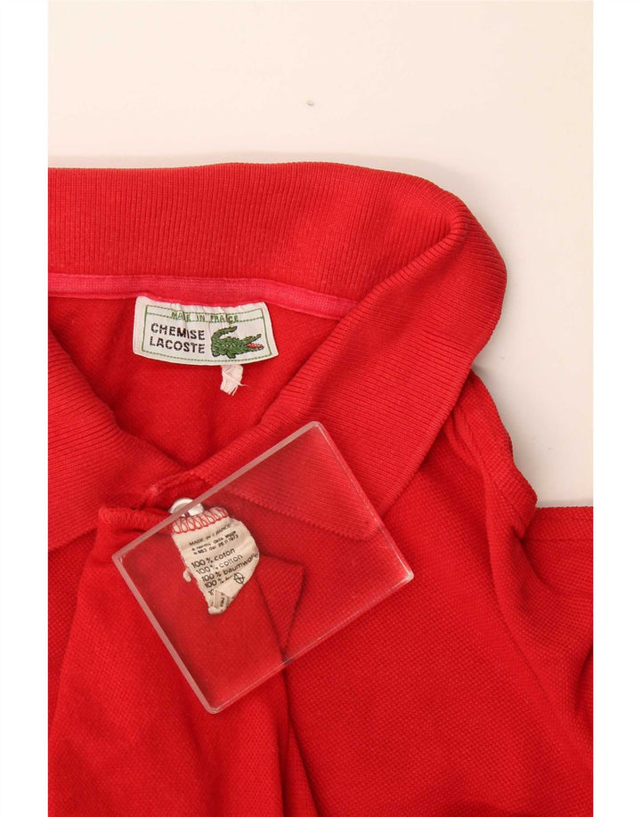 Polo da uomo Lacoste taglia 3 piccola in cotone rosso