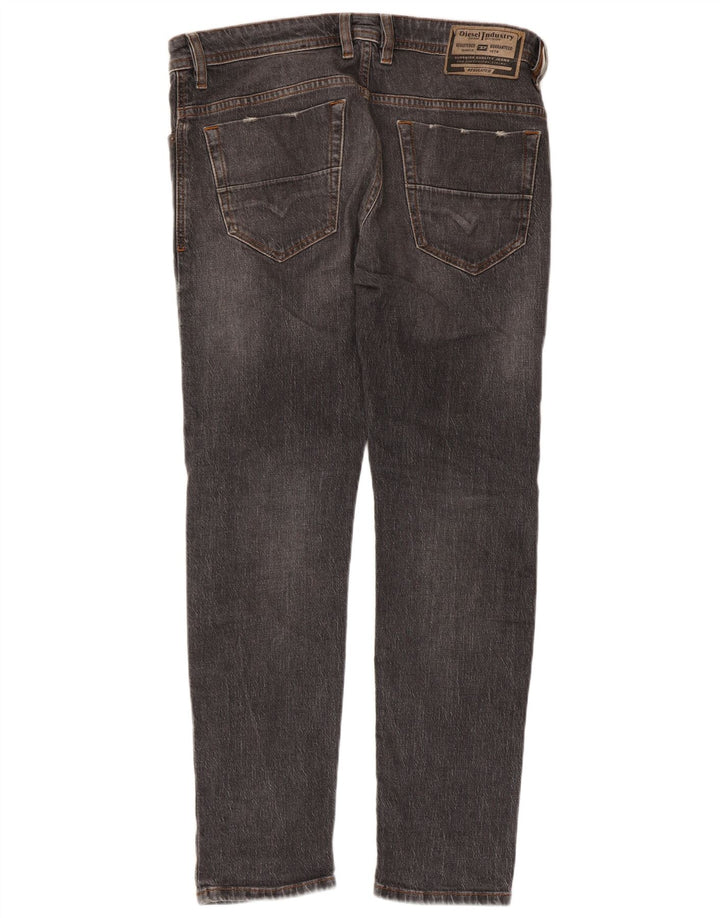 Diesel Jeans slim da donna UK 14 W33 L30 Grigio