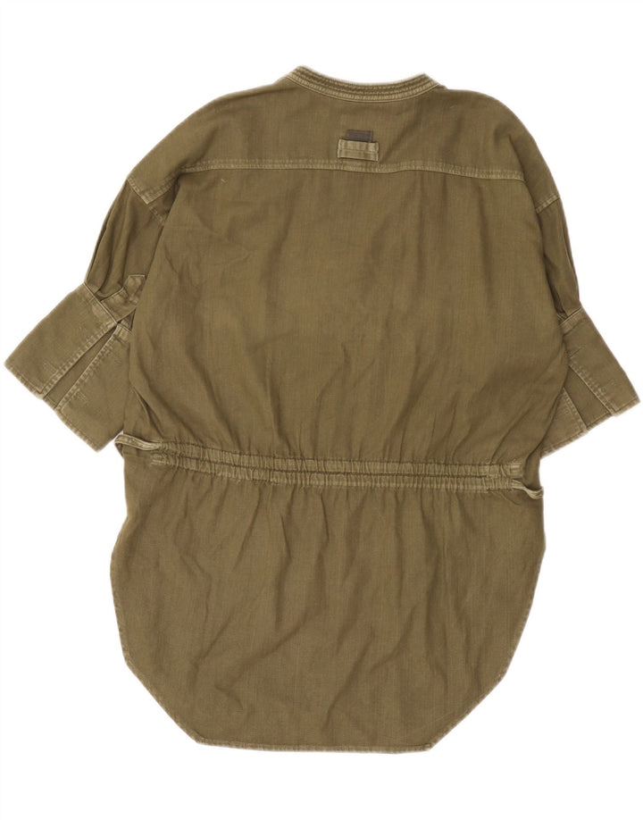 Abito a tunica oversize da donna G-Star UK 10 piccolo cotone kaki