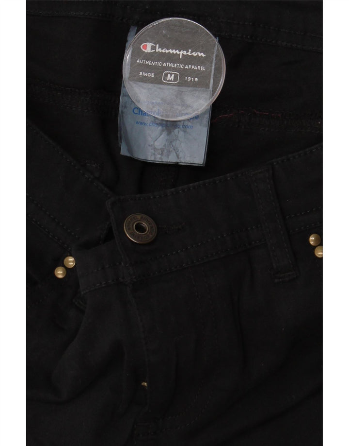 Pantaloni casual dritti da donna CHAMPION medi W30 L34 cotone nero