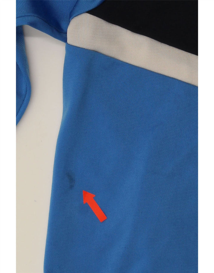 Giacca da tuta da ragazzo Adidas 11-12 anni in poliestere color block blu