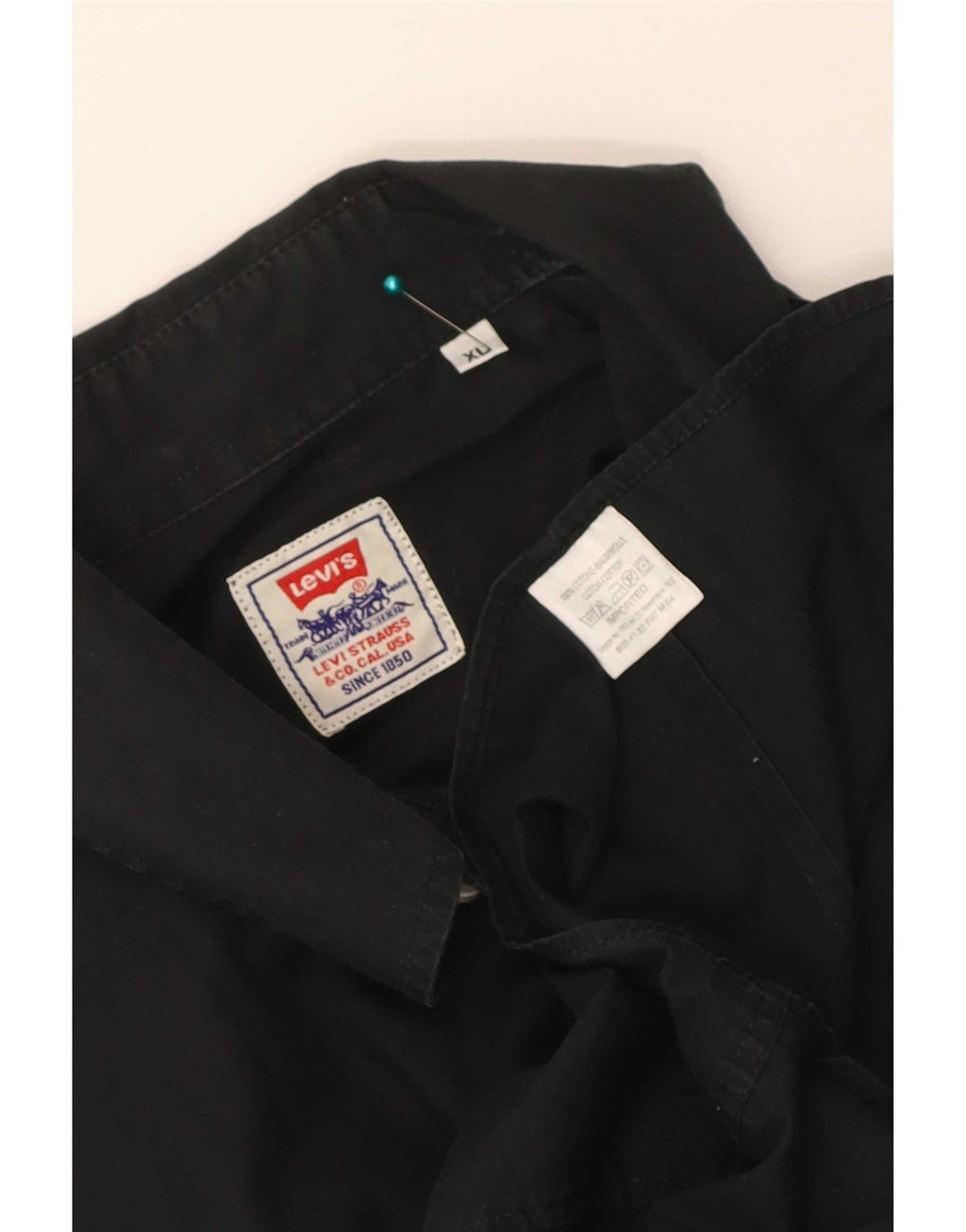Camicia Levi's da uomo XL in cotone nero