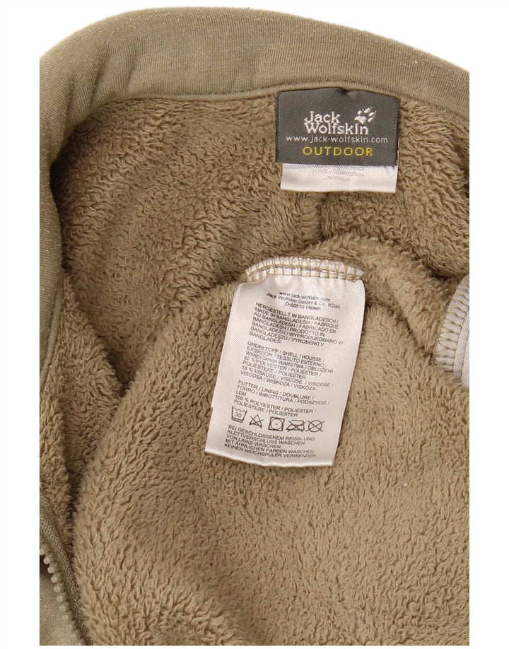 JACK WOLFSKIN Giacca da tuta da donna Sherpa UK 14 Medio Cachi