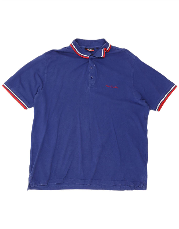 Polo da uomo vestibilità regolare Pierre Cardin 2XL cotone blu