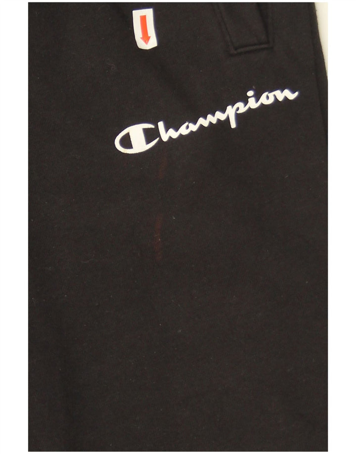 Pantaloni da tuta da uomo Champion Joggers piccoli in cotone nero