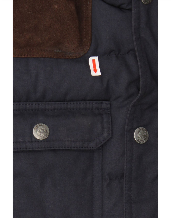 Crew Clothing Gilet imbottito da uomo UK 38 Medio Poliestere blu navy