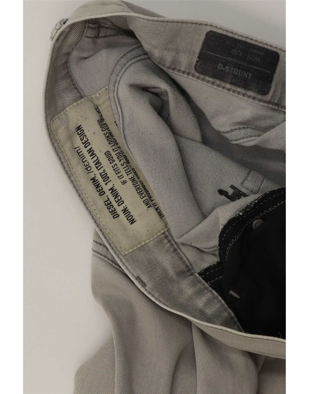 Jeans slim da uomo D-Strukt Diesel W29 L32 Grigi