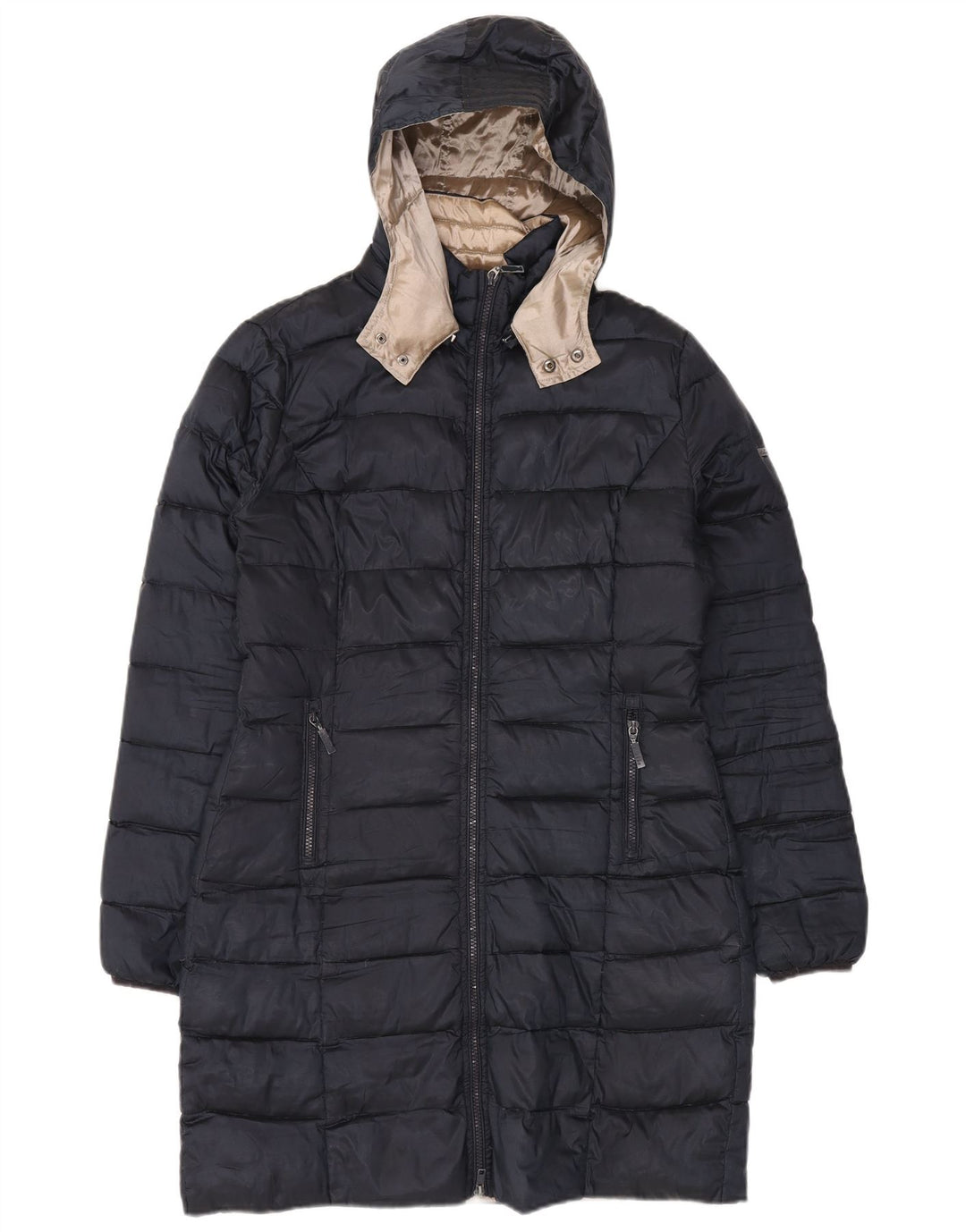 Cappotto imbottito con cappuccio da donna Ellesse UK 18 XL poliestere nero