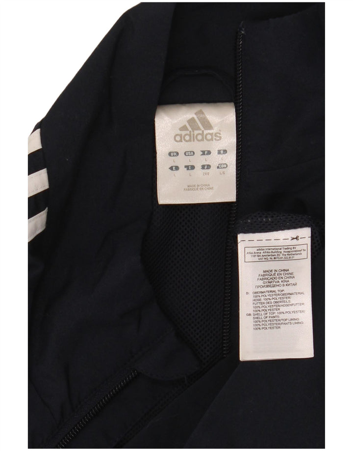 Giacca da uomo Adidas Climalite Top Jacket Large Blu Navy Colourblock