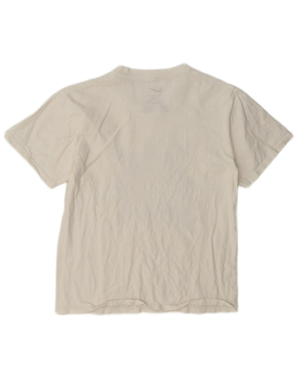 T-shirt grafica da ragazzo Nike Top 12-13 anni Large in cotone bianco