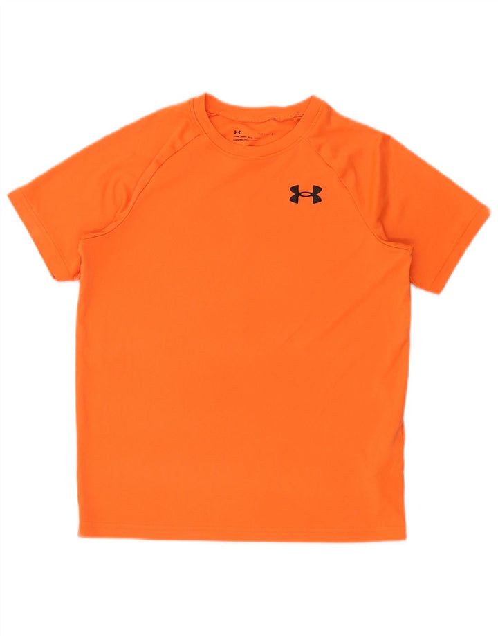 Maglietta da ragazzo UNDER ARMOUR 11-12 anni Large Arancione in poliestere