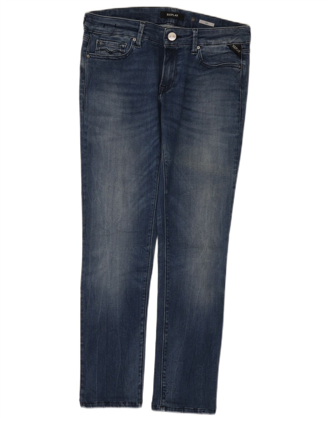 REPLAY Jeans Luz Slim da donna W29 L27 in cotone blu