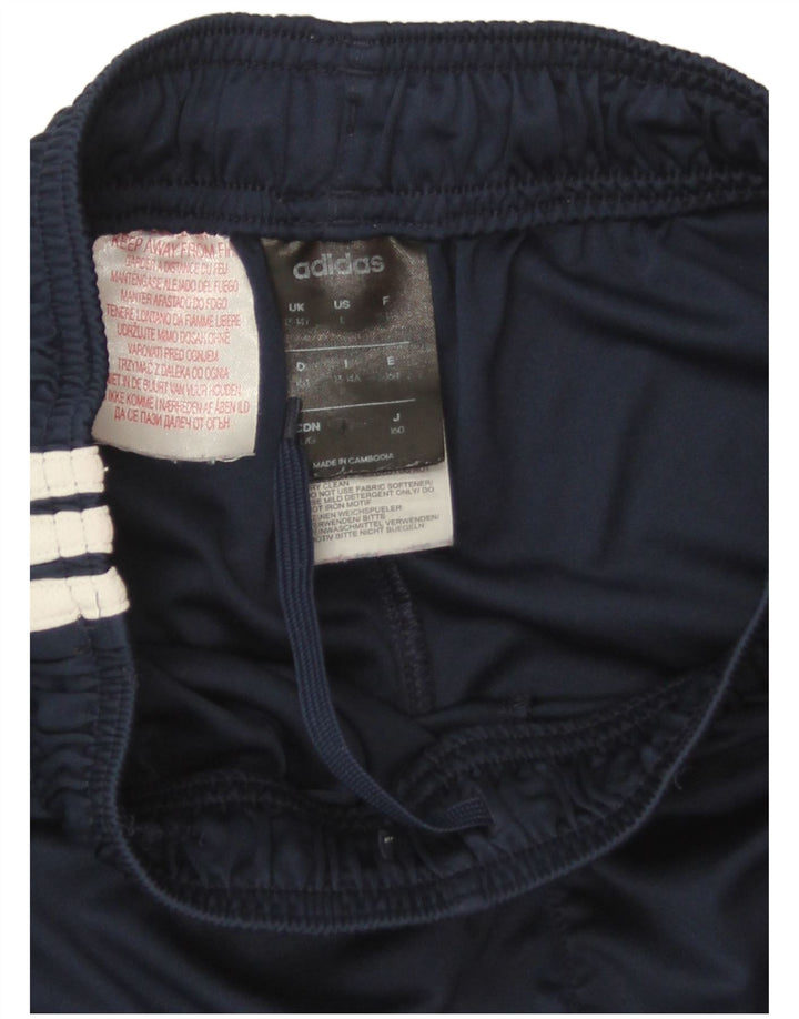 Pantaloncini sportivi Adidas Climalite da ragazzo 13-14 anni in poliestere blu navy