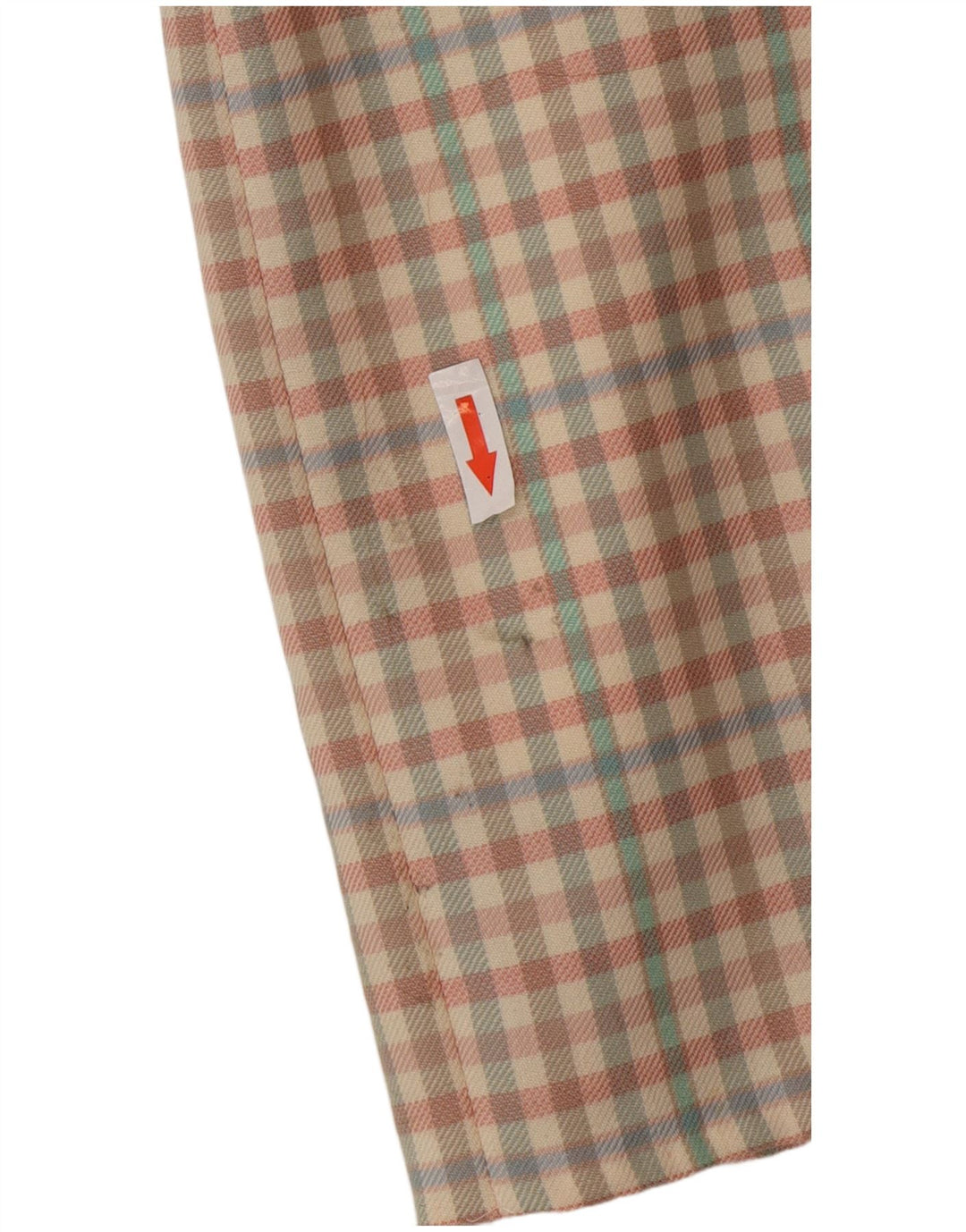 Minigonna vintage da donna IT 42 media W26 in lana a quadretti multicolore