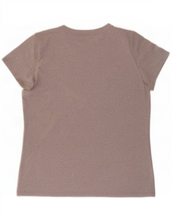 T-shirt grafica da donna Under Armour Heat Gear Top UK 16 grande grigio