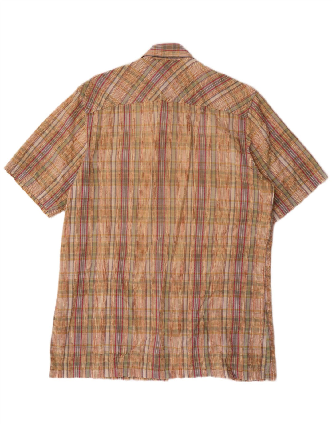 TIMBERLAND Camicia a maniche corte da uomo in cotone a quadri multicolore medio