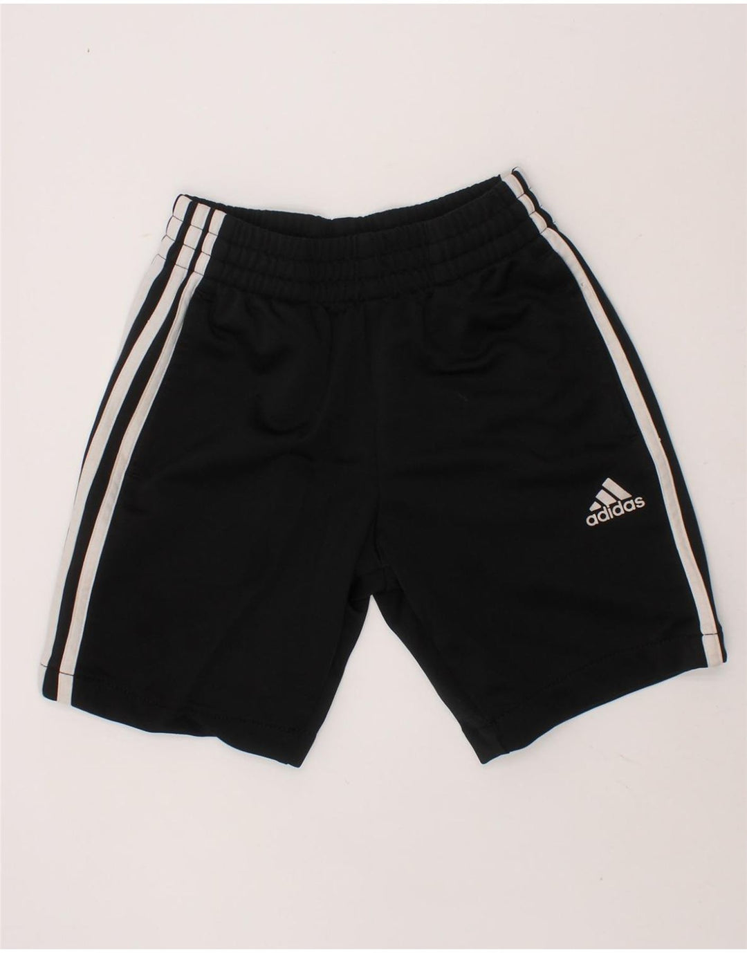ADIDAS Boys Sport Shorts 7-8 Years Small  Black Polyester Vintage Adidas and Second-Hand Adidas from Messina Hembry 