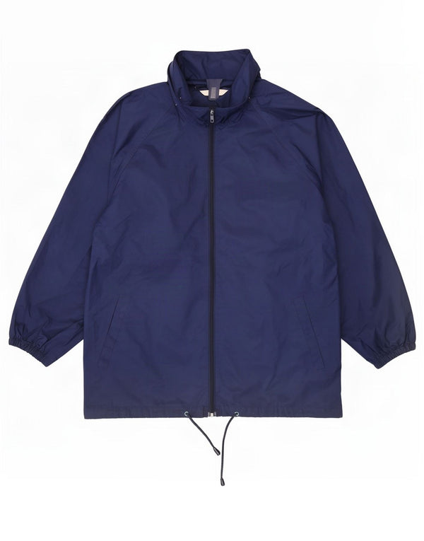 Giacca antipioggia oversize con cappuccio da donna St. Bernard UK 10 Small Blu Navy PVC
