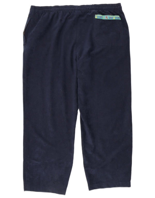 Pantaloni da tuta da uomo in velluto Great Escapes XL poliestere blu navy