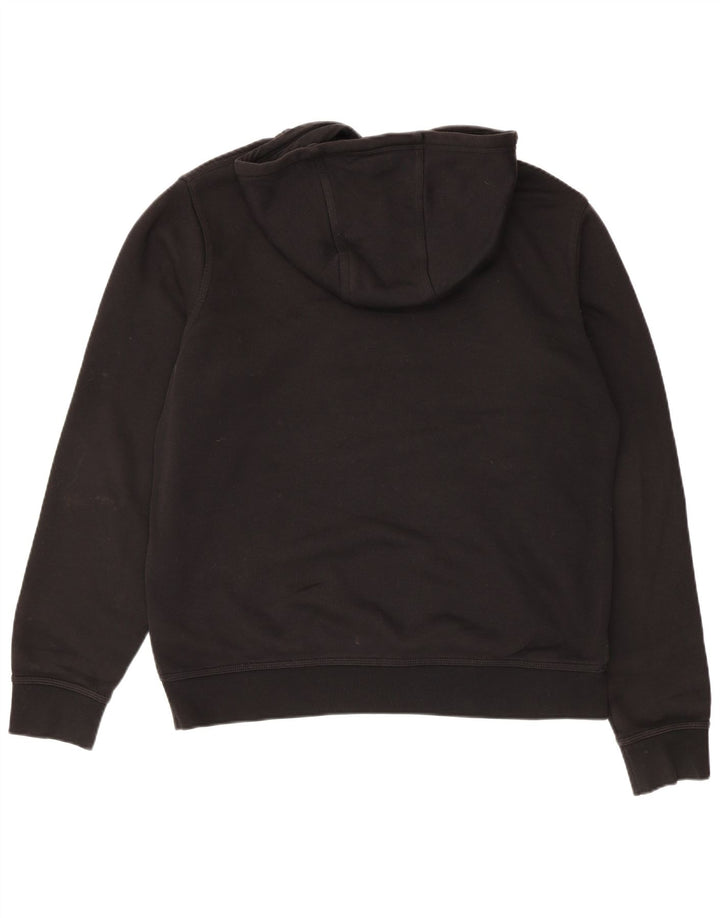 Felpa con cappuccio da uomo NIKE grande in cotone nero
