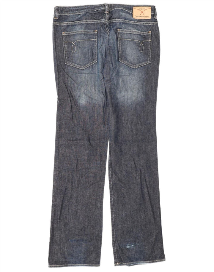 Jeans Bootcut da donna Calvin Klein W32 L34 cotone blu navy