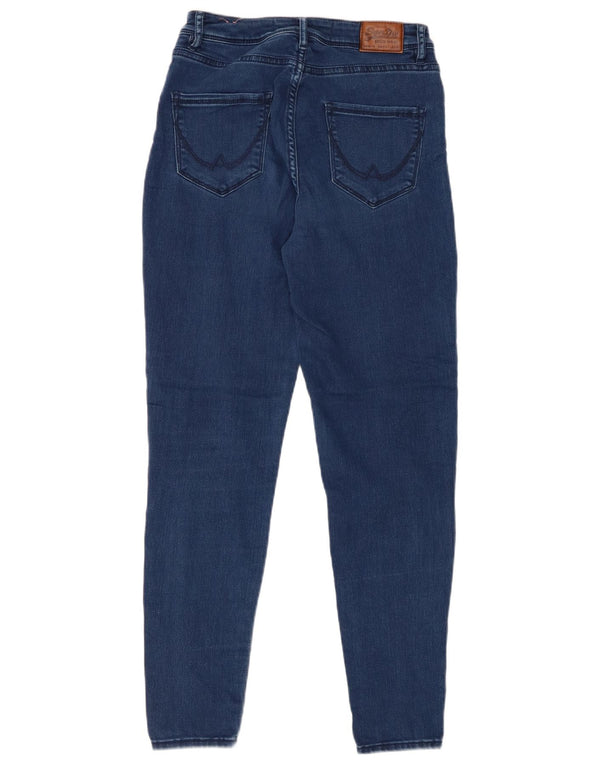 Jeans skinny Sophia da donna SUPERDRY W28 L30 cotone blu