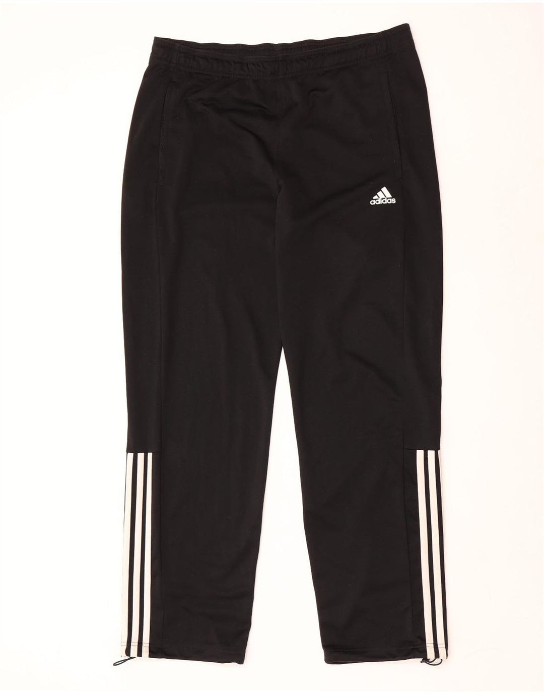 Pantaloni da tuta da uomo Adidas UK 42/44 Large Nero Poliestere