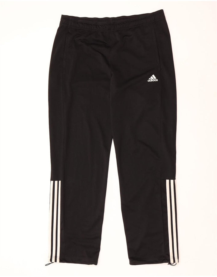 Pantaloni da tuta da uomo Adidas UK 42/44 Large Nero Poliestere