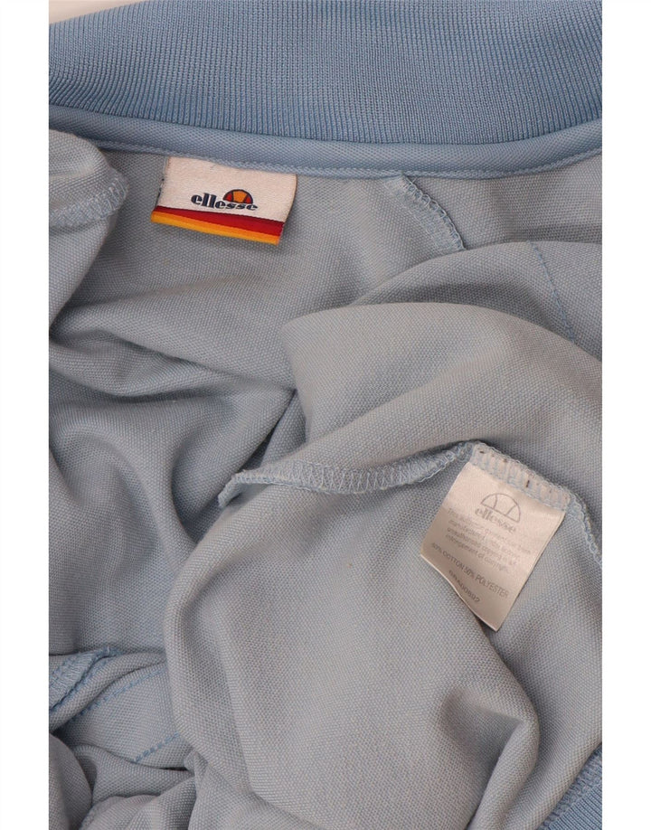 Giacca da ginnastica da uomo Ellesse in cotone a righe blu medio