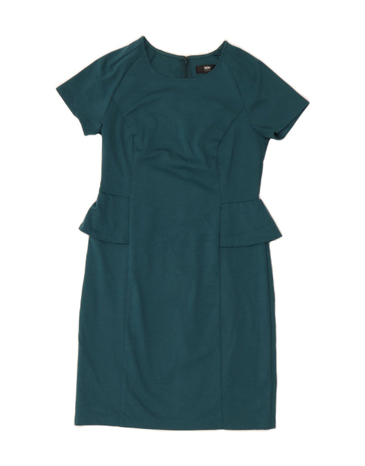 MOSSIMO Womens Sheath Dress UK 12 Medium Turquoise Polyester Vintage Mossimo and Second-Hand Mossimo from Messina Hembry 
